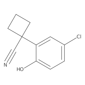 1-(5-Chloro-2-hydroxyphenyl)cyclobutane-1-carbonitrile结构式