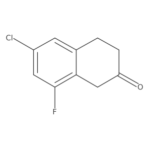 6-Chloro-8-fluoro-3,4-dihydronaphthalen-2(1H)-one结构式