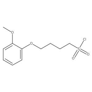 4-(2-Methoxyphenoxy)butane-1-sulfonyl chloride结构式