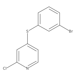 4-[(3-Bromophenyl)sulfanyl]-2-chloropyridine Structure