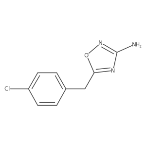5-(4-Chlorobenzyl)-1,2,4-oxadiazol-3-amine结构式