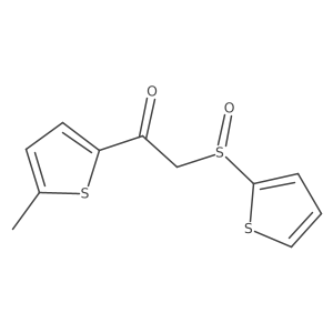 Ethanone, 1-(5-methyl-2-thienyl)-2-(2-thienylsulfinyl)- Structure