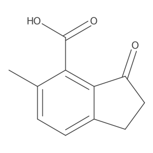 5-Methyl-3-oxo-2,3-dihydro-1H-indene-4-carboxylic acid Structure