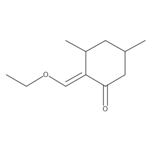 2-(Ethoxymethylidene)-3,5-dimethylcyclohexan-1-one Structure