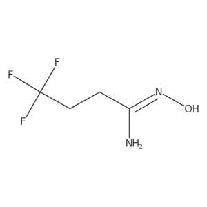 4,4,4-trifluoro-N-hydroxybutyramidine结构式