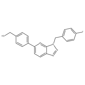 (4-(3-(4-Fluorobenzyl)-3H-[1,2,3]triazolo[4,5-b]pyridin-5-yl)phenyl)methanol结构式