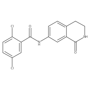 2,5-dichloro-N-(1-oxo-1,2,3,4-tetrahydroisoquinolin-7-yl)benzamide结构式