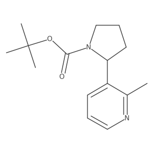 tert-Butyl 2-(2-methylpyridin-3-yl)pyrrolidine-1-carboxylate Structure