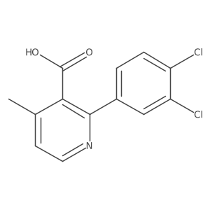 2-(3,4-Dichlorophenyl)-4-methylnicotinicacid结构式
