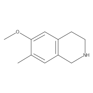 6-Methoxy-7-methyl-1,2,3,4-tetrahydroisoquinoline结构式