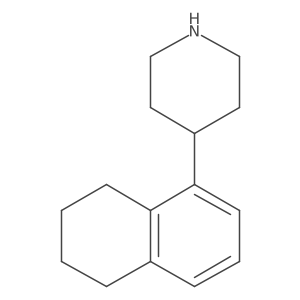 4-(5,6,7,8-Tetrahydronaphthalen-1-yl)piperidine结构式