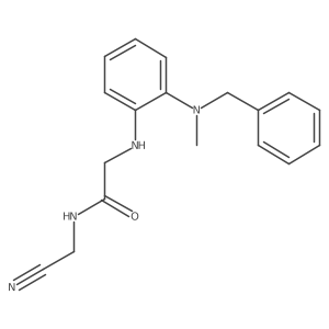 2-({2-[benzyl(methyl)amino]phenyl}amino)-N-(cyanomethyl)acetamide Structure