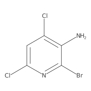 2-Bromo-4,6-dichloropyridin-3-amine Structure
