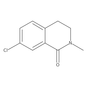 7-Chloro-2-methyl-3,4-dihydroisoquinolin-1(2H)-one结构式
