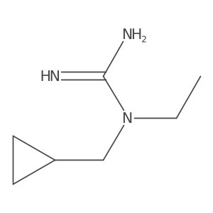 1-(Cyclopropylmethyl)-1-ethylguanidine结构式