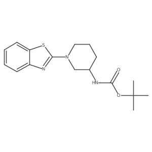 Tert-butyl (1-(benzo[d]thiazol-2-yl)piperidin-3-yl)carbamate Structure