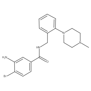 3-Amino-4-bromo-N-(2-(4-methylpiperazin-1-yl)benzyl)benzamide结构式