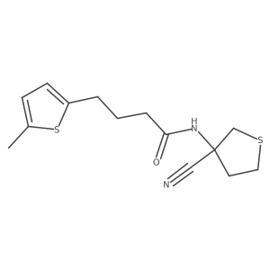 N-(3-Cyanothiolan-3-YL)-4-(5-methylthiophen-2-YL)butanamide结构式