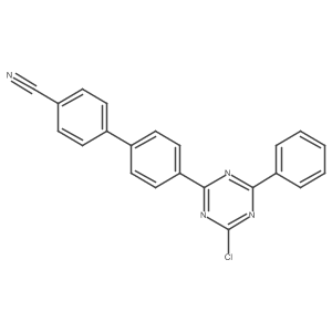 4'-(4-Chloro-6-phenyl-1,3,5-triazine-2-yl)biphenyl-4-carboonitrile Structure