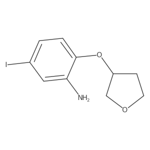 5-Iodo-2-(oxolan-3-yloxy)aniline Structure