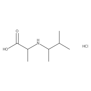 2-[(3-Methylbutan-2-yl)amino]propanoic acid hydrochloride结构式