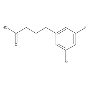 4-(3-Bromo-5-fluorophenyl)butanoic acid Structure