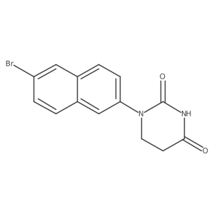 1-(6-Bromo-2-naphthyl)hexahydropyrimidine-2,4-dione Structure