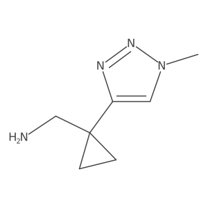[1-(1-methyl-1H-1,2,3-triazol-4-yl)cyclopropyl]methanamine Structure