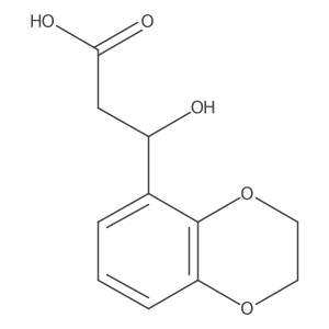3-(2,3-Dihydro-1,4-benzodioxin-5-yl)-3-hydroxypropanoic acid结构式