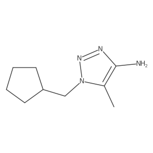 1-(cyclopentylmethyl)-5-methyl-1H-1,2,3-triazol-4-amine结构式