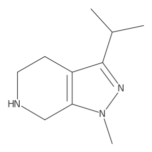 1-Methyl-3-(propan-2-yl)-1H,4H,5H,6H,7H-pyrazolo[3,4-c]pyridine结构式