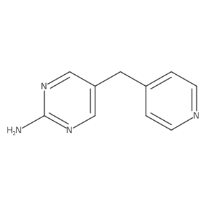 5-(Pyridin-4-ylmethyl)pyrimidin-2-amine结构式