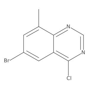 6-Bromo-4-chloro-8-methylquinazoline结构式