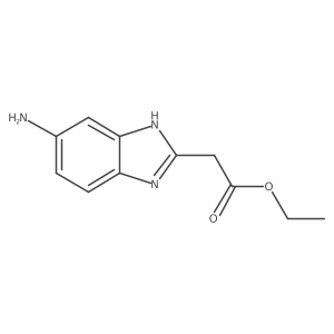 ethyl 2-(5-amino-1H-benzo[d]imidazol-2-yl)acetate结构式