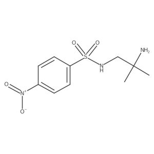 N-(2-Amino-2-methylpropyl)-4-nitrobenzene-1-sulfonamide结构式