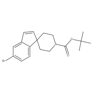 Tert-butyl 5-bromospiro[indene-1,4'-piperidine]-1'-carboxylate结构式