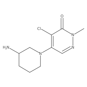 5-(3-aminopiperidin-1-yl)-4-chloro-2-methylpyridazin-3(2H)-one Structure