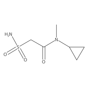 N-cyclopropyl-N-methyl-2-sulfamoylacetamide Structure