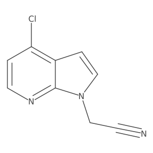 2-{4-chloro-1H-pyrrolo[2,3-b]pyridin-1-yl}acetonitrile Structure