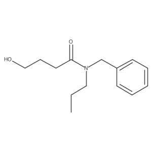 N-benzyl-4-hydroxy-N-propylbutanamide结构式