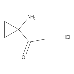 1-(1-Aminocyclopropyl)ethan-1-one hydrochloride Structure