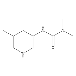 3,3-Dimethyl-1-(5-methylpiperidin-3-yl)urea Structure