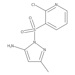 1-[(2-chloropyridin-3-yl)sulfonyl]-3-methyl-1H-pyrazol-5-amine Structure