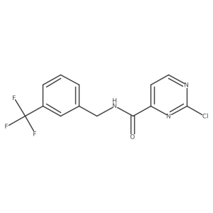 2-Chloro-N-[[3-(trifluoromethyl)phenyl]methyl]-4-pyrimidinecarboxamide结构式