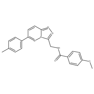4-methoxy-N-{[6-(4-methylphenyl)-[1,2,4]triazolo[4,3-b]pyridazin-3-yl]methyl}benzamide Structure