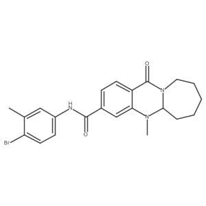N-(4-bromo-3-methylphenyl)-5-methyl-12-oxo-5,5a,6,7,8,9,10,12-octahydroazepino[2,1-b]quinazoline-3-carboxamide Structure