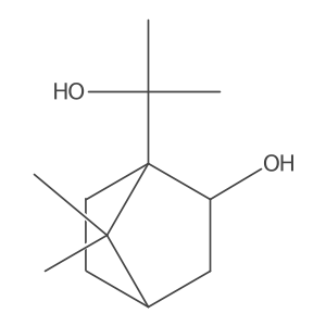 (1R,2S,4S)-1-(2-hydroxypropan-2-yl)-7,7-dimethylbicyclo[2.2.1]heptan-2-ol结构式