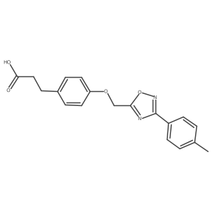 3-(4-{[3-(4-Methylphenyl)-1,2,4-oxadiazol-5-yl]methoxy}phenyl)propanoic acid结构式