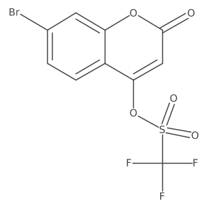 7-bromo-2-oxo-2H-chromen-4-yl trifluoromethanesulfonate结构式
