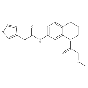 N-(1-(2-methoxyacetyl)-1,2,3,4-tetrahydroquinolin-7-yl)-2-(thiophen-3-yl)acetamide Structure